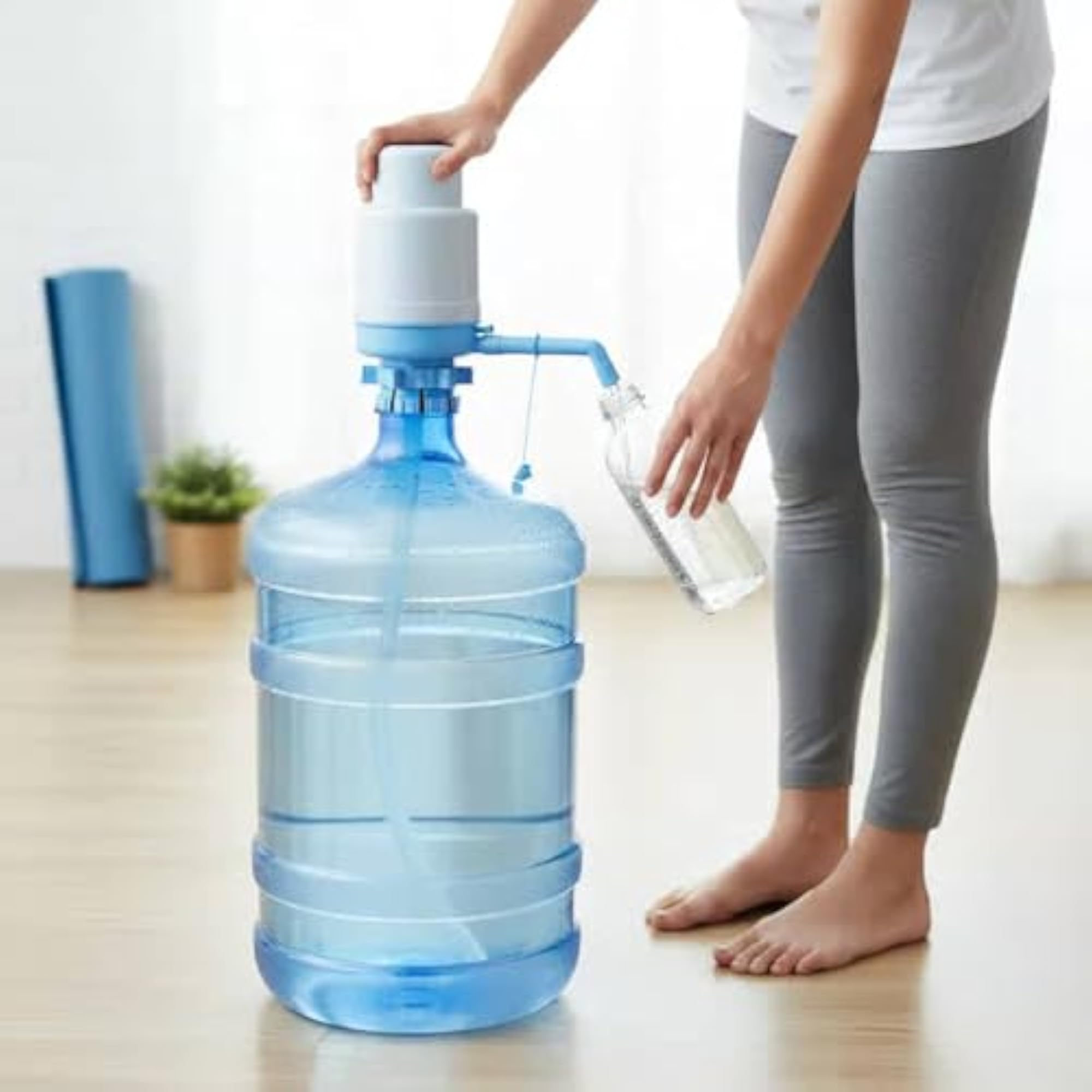 5x Push Down Empty Pump Dispenser Bottle